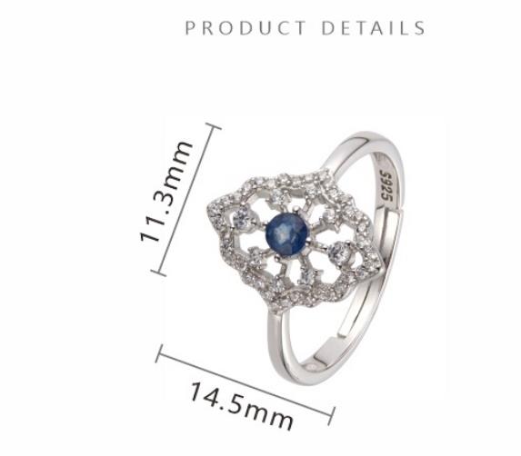 925 Sterling Silver Ring with Natural Sapphire, Ruby Tanzanite And Other Colorful Gemstones